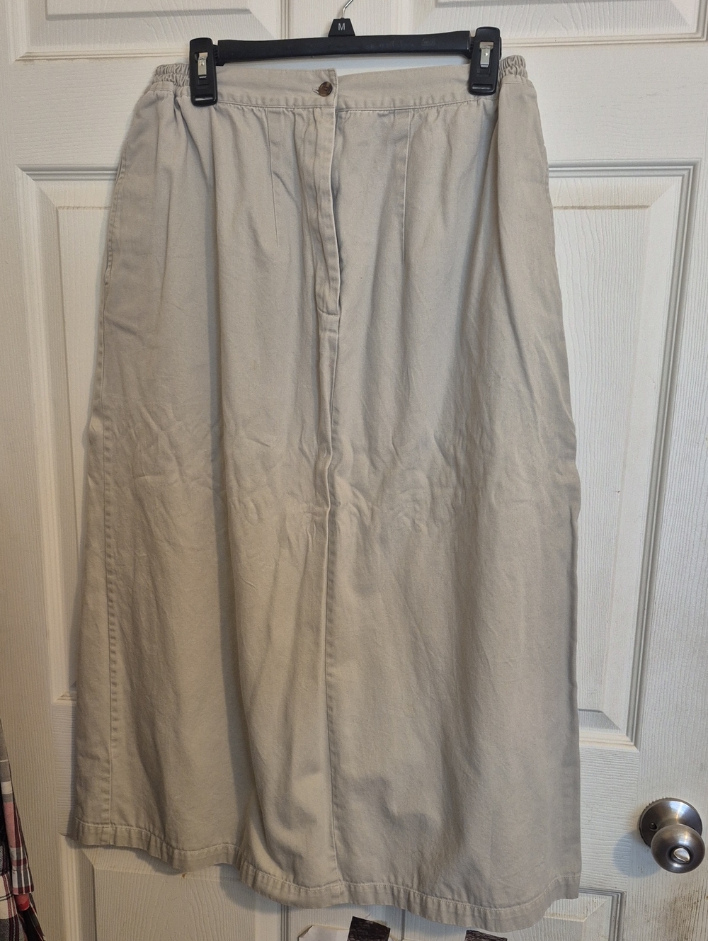 Bobbie Brooks Beige Maxi Skirt with Elastic Waist